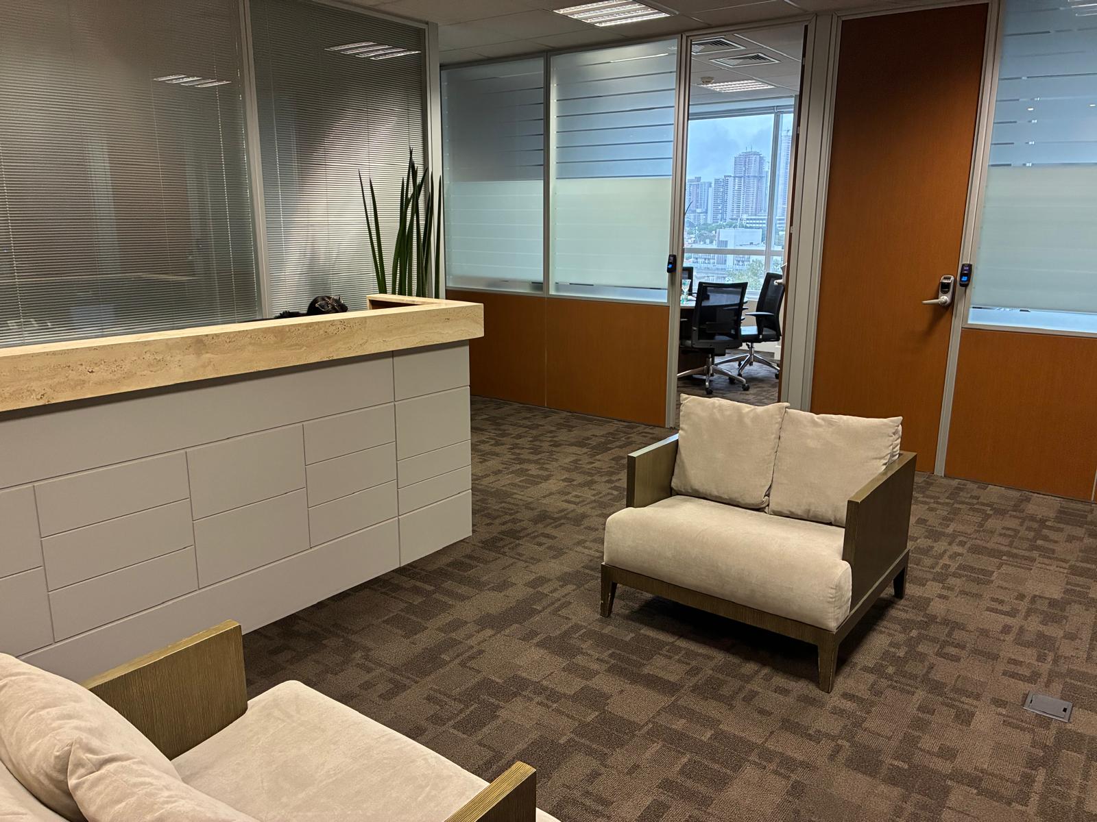 Recepção do escritório da TBX Digital em São Paulo